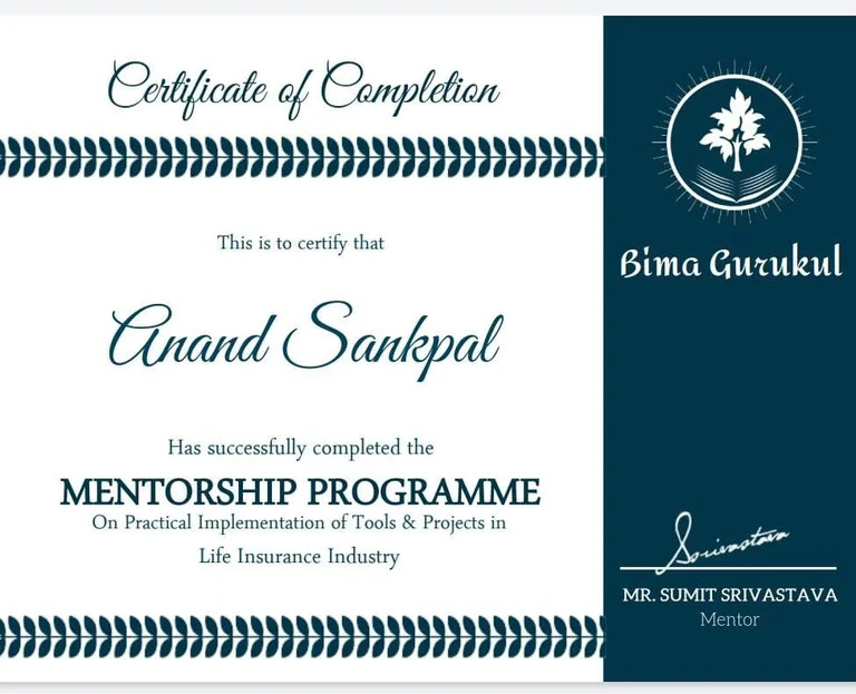 Certificate of Completion